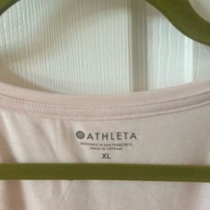 Athleta Womens Essence Vital Tee, brand new with tags, blush, size X-Large